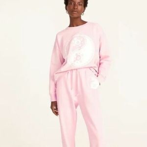 JCREW TERRY SWEATSHIRT PAISLEY PRINT SZ Small